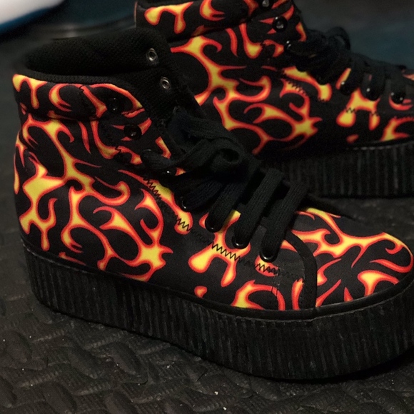 Shoes - Flame Platform Sneakers